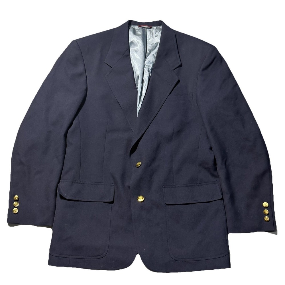Vintage Jack Nicklaus Navy Blazer Gold Buttons 42R‎
